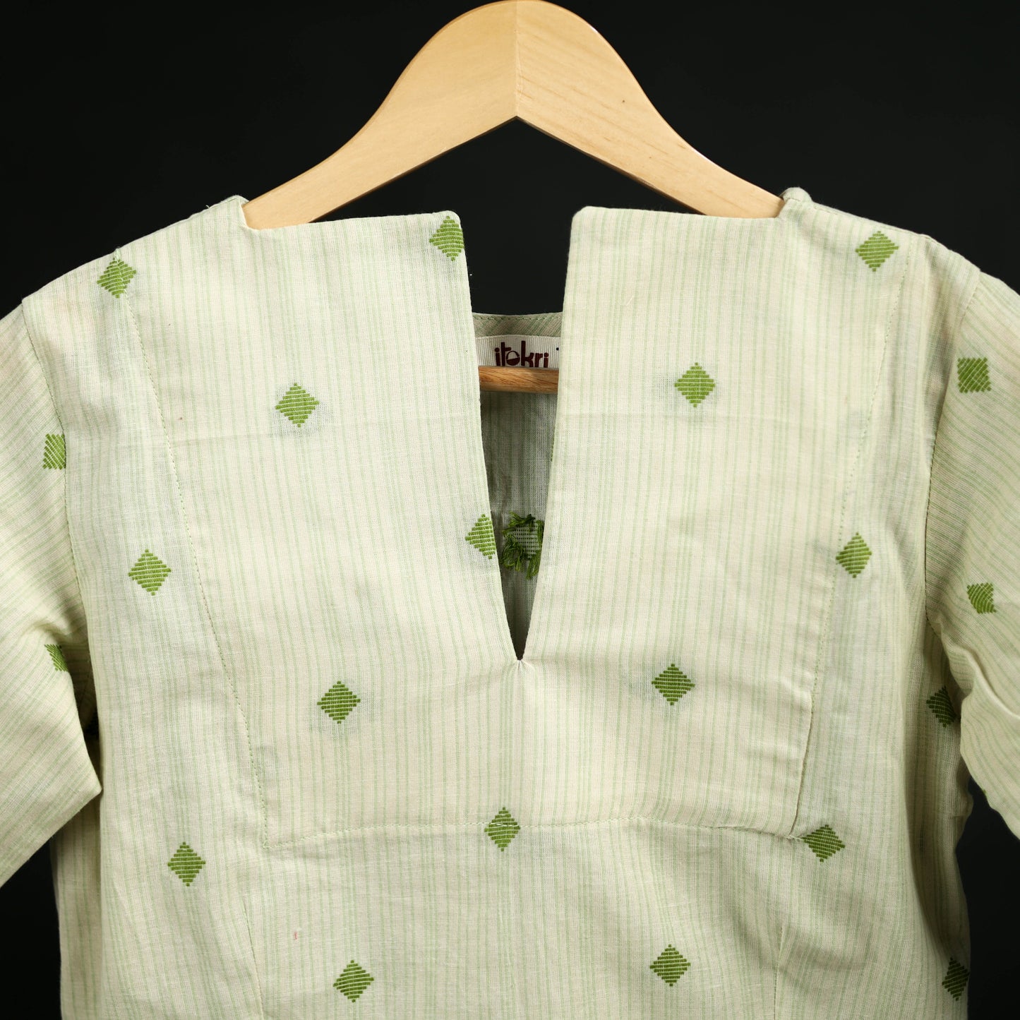 Jacquard Cotton Readymade Blouse 07