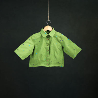 Jacquard Cotton Readymade Blouse 01