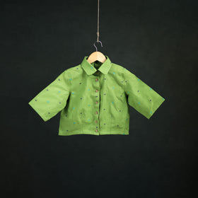 Jacquard Cotton Readymade Blouse 01