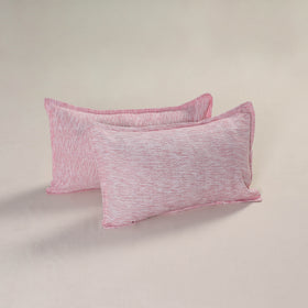Plain Handloom Cotton Pillow Cover (Set of 2) 05