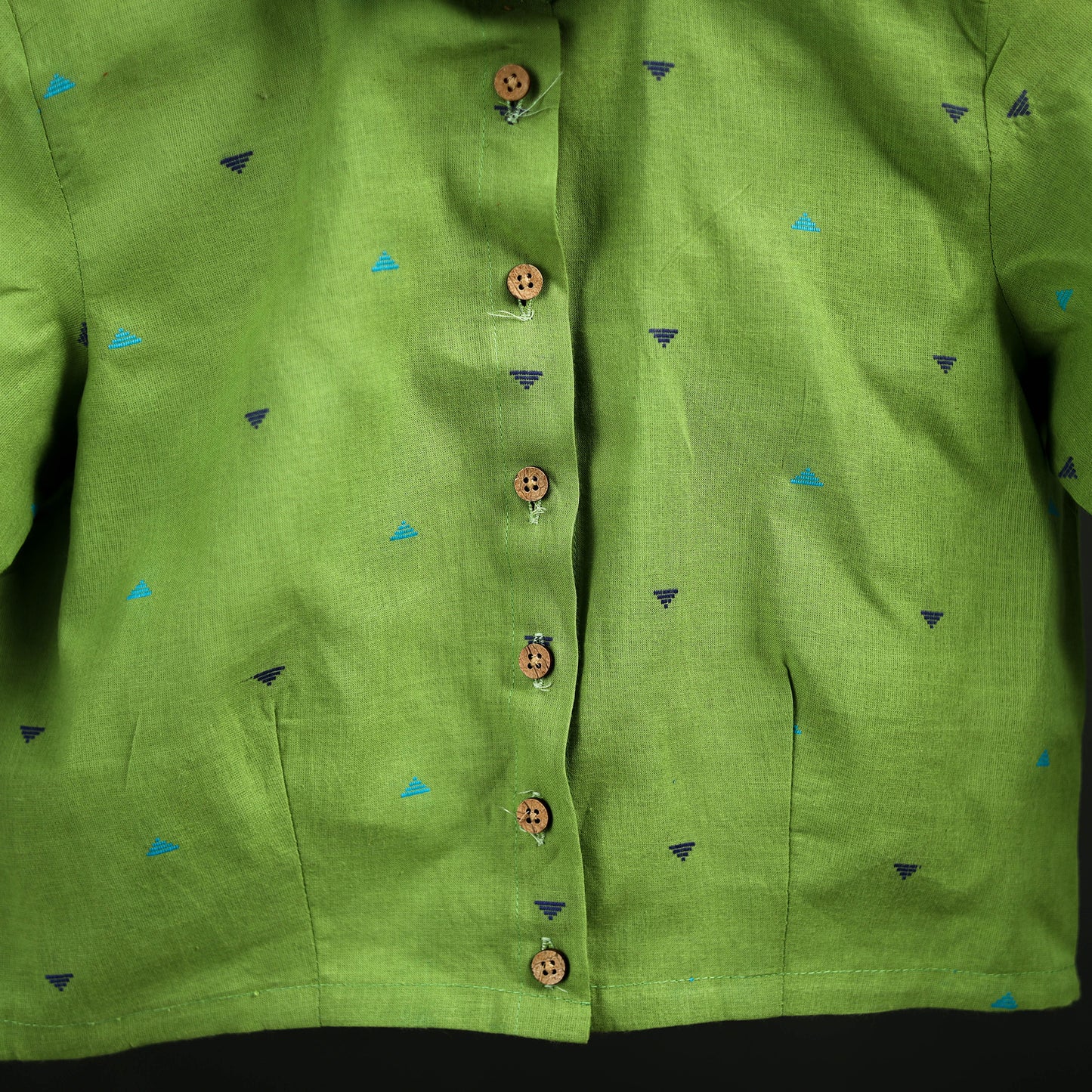Jacquard Cotton Readymade Blouse 01