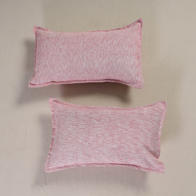 Plain Handloom Cotton Pillow Cover (Set of 2) 05