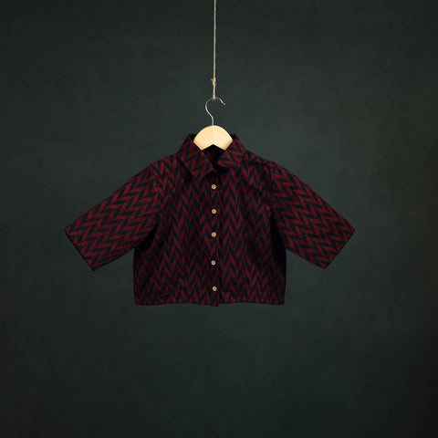 Jacquard Cotton Readymade Blouse 03