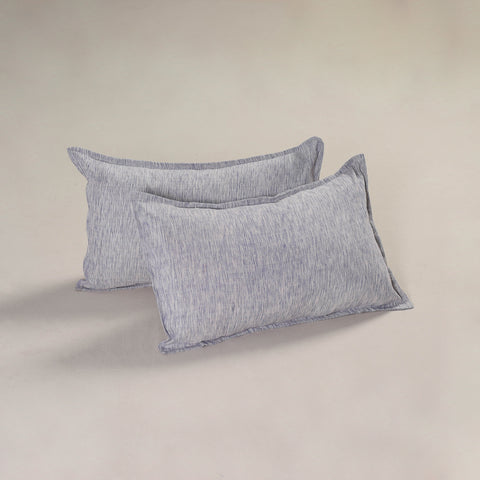 Plain Handloom Cotton Pillow Cover (Set of 2) 06