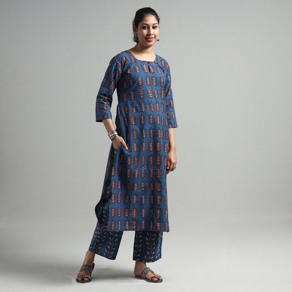 Pipad Kurta with Palazzo & Dupatta Set
