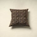 Black - pedana cotton kalamkari cushion cover 13