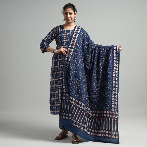 Pipad Kurta with Palazzo & Dupatta Set
