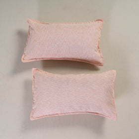 Plain Handloom Cotton Pillow Cover (Set of 2) 07