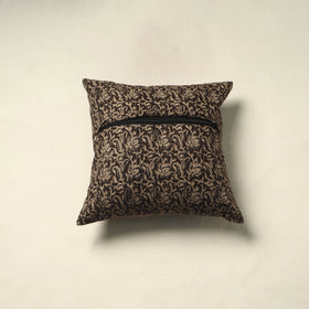 Black - pedana cotton kalamkari cushion cover 13