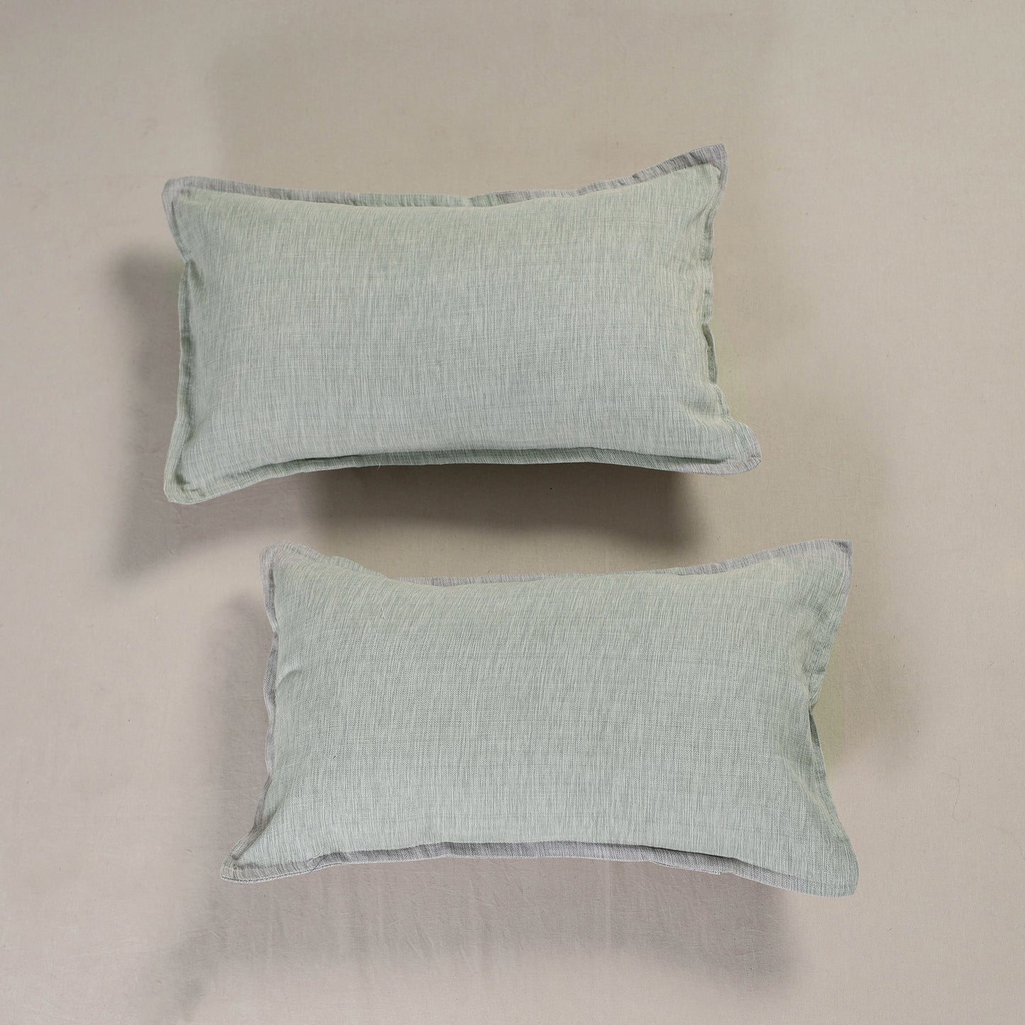 Plain Handloom Cotton Pillow Cover (Set of 2) 08