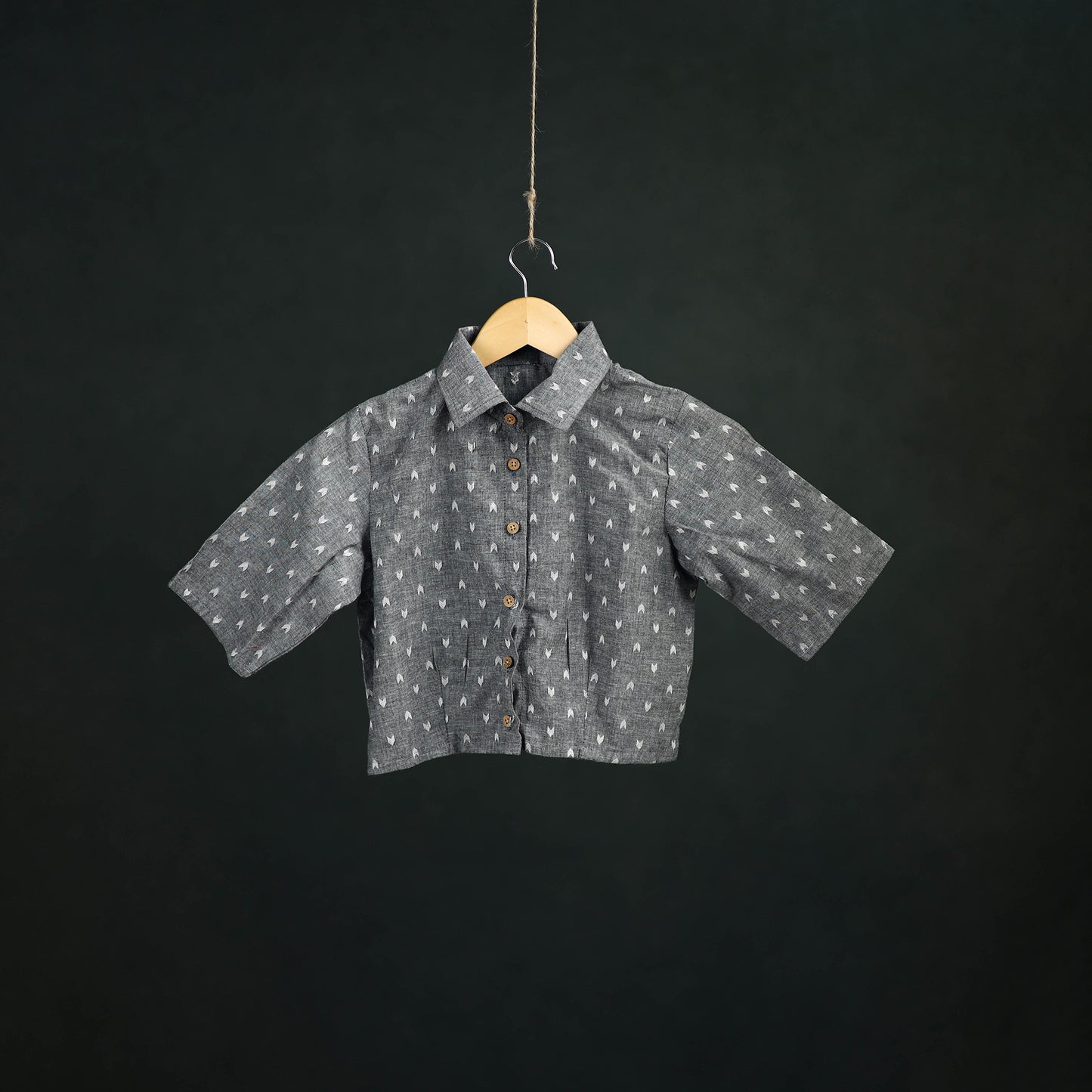 Jacquard Cotton Readymade Blouse 05