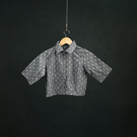 Jacquard Cotton Readymade Blouse 05