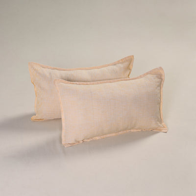 Plain Handloom Cotton Pillow Cover (Set of 2) 09