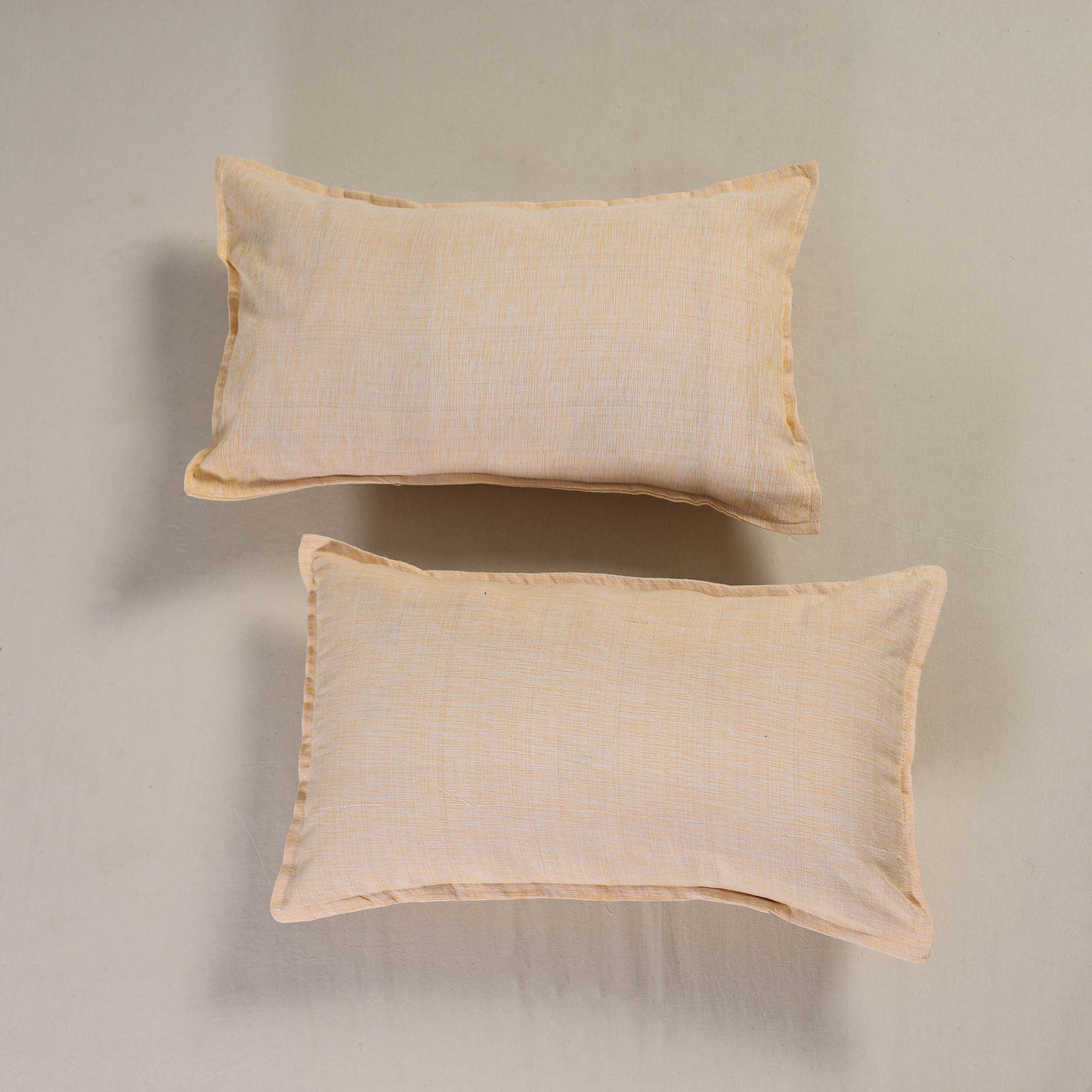 Plain Handloom Cotton Pillow Cover (Set of 2) 09