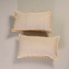 Plain Handloom Cotton Pillow Cover (Set of 2) 09