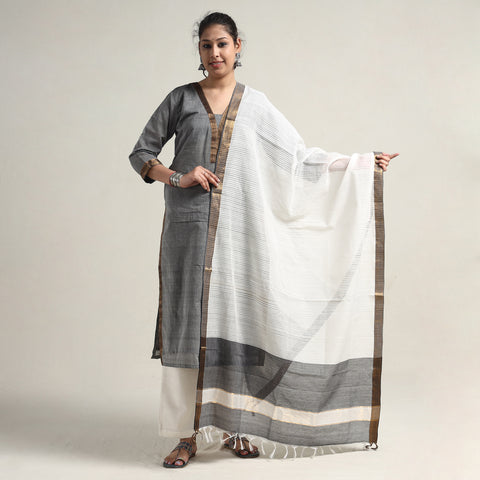 Mangalagiri Kurta with Palazzo & Dupatta Set
