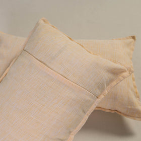 Plain Handloom Cotton Pillow Cover (Set of 2) 09