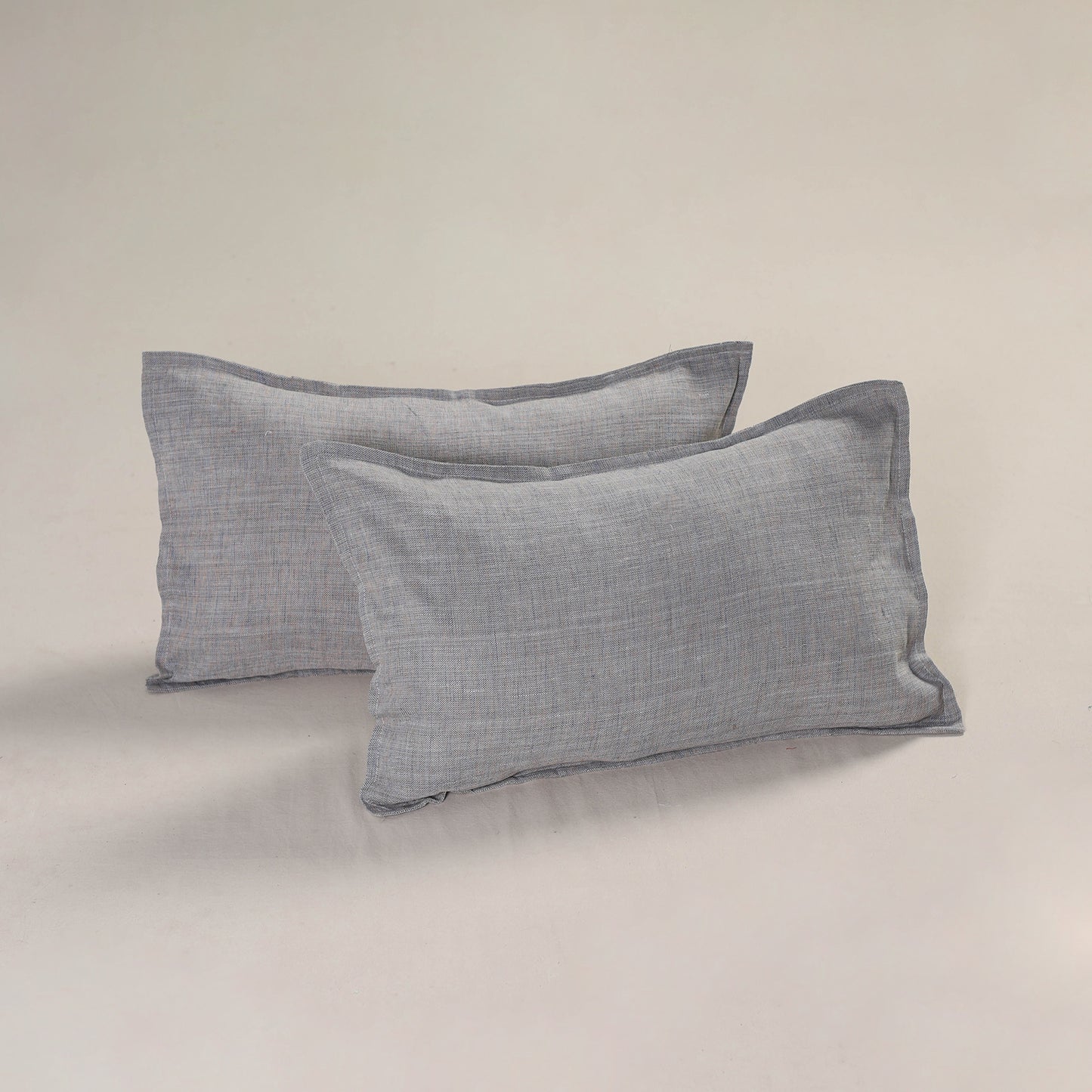 Plain Handloom Cotton Pillow Cover (Set of 2) 10