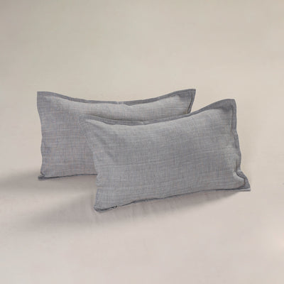 Plain Handloom Cotton Pillow Cover (Set of 2) 10