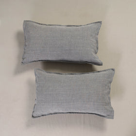 Plain Handloom Cotton Pillow Cover (Set of 2) 10