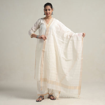 Mangalagiri Kurta with Palazzo & Dupatta Set
