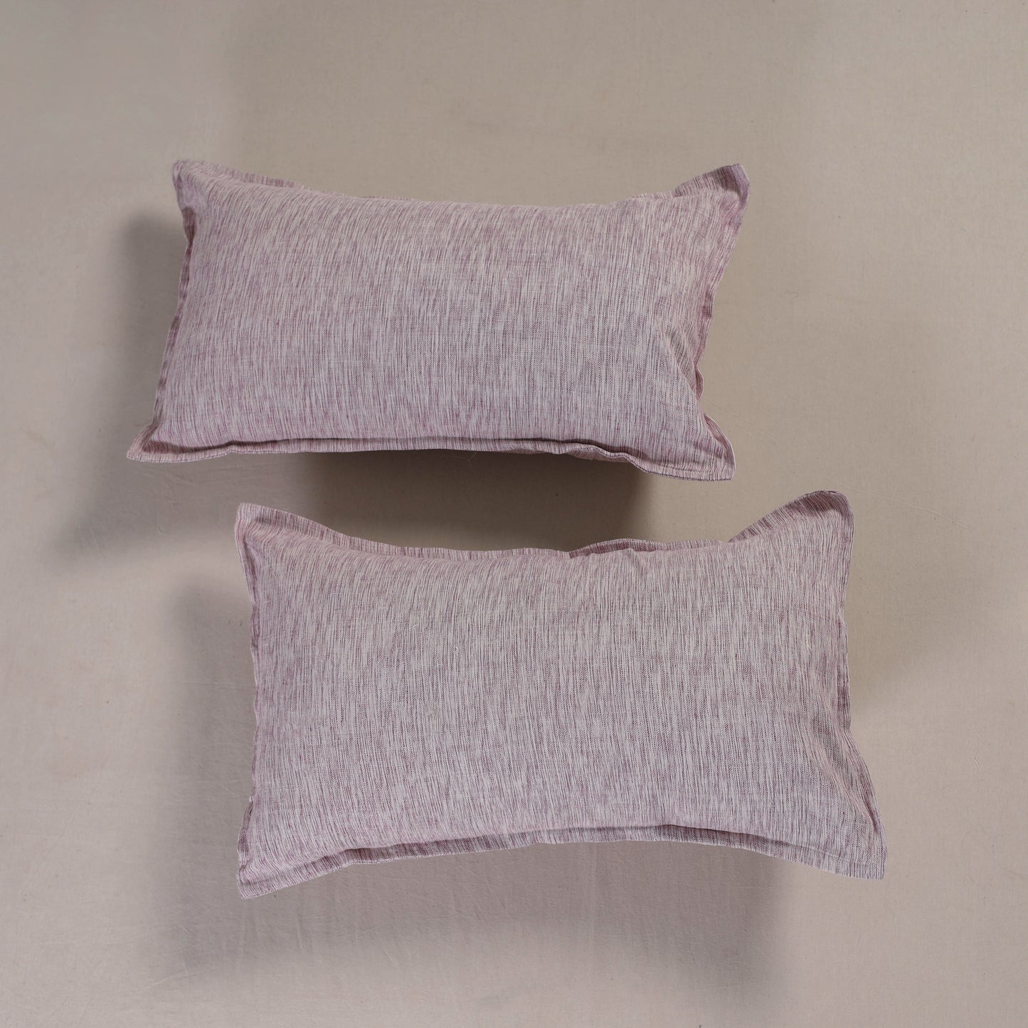 Plain Handloom Cotton Pillow Cover (Set of 2) 11