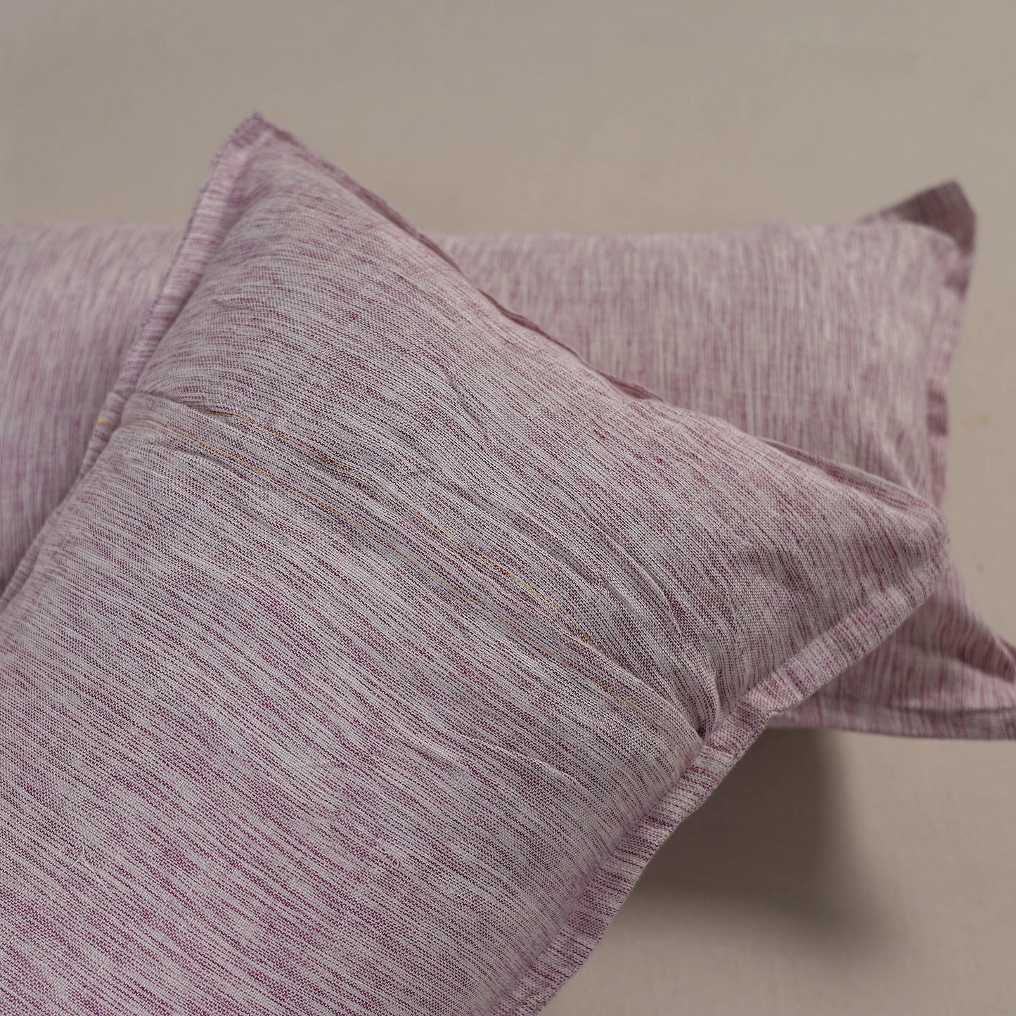 Plain Handloom Cotton Pillow Cover (Set of 2) 11