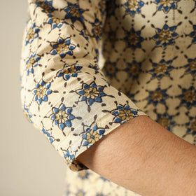 Buy Ajrakh Block Printed Cotton Long Kurta for Women