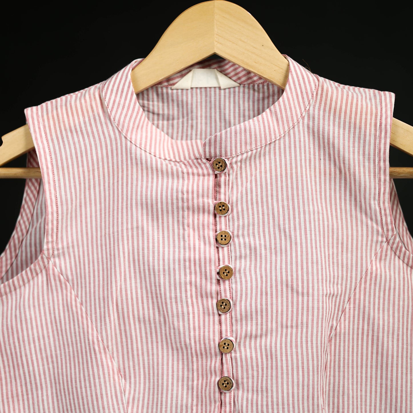 Jacquard Cotton Sleeveless Readymade Blouse 16