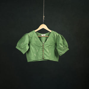 Jacquard Cotton Readymade Blouse 15