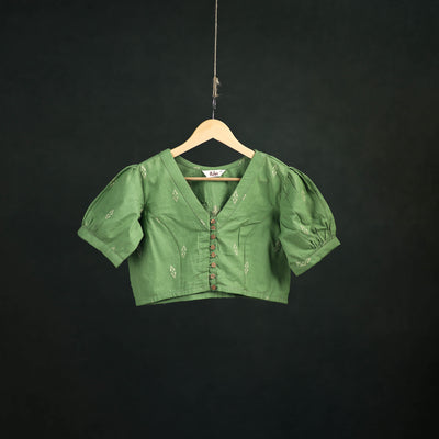 Jacquard Cotton Readymade Blouse 15