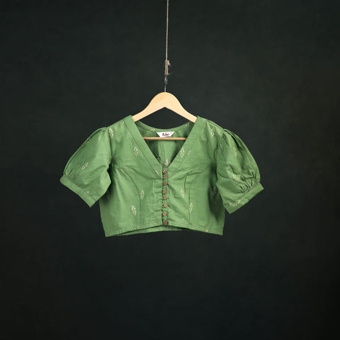 Jacquard Cotton Readymade Blouse 15