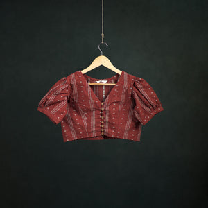 Jacquard Cotton Readymade Blouse 14