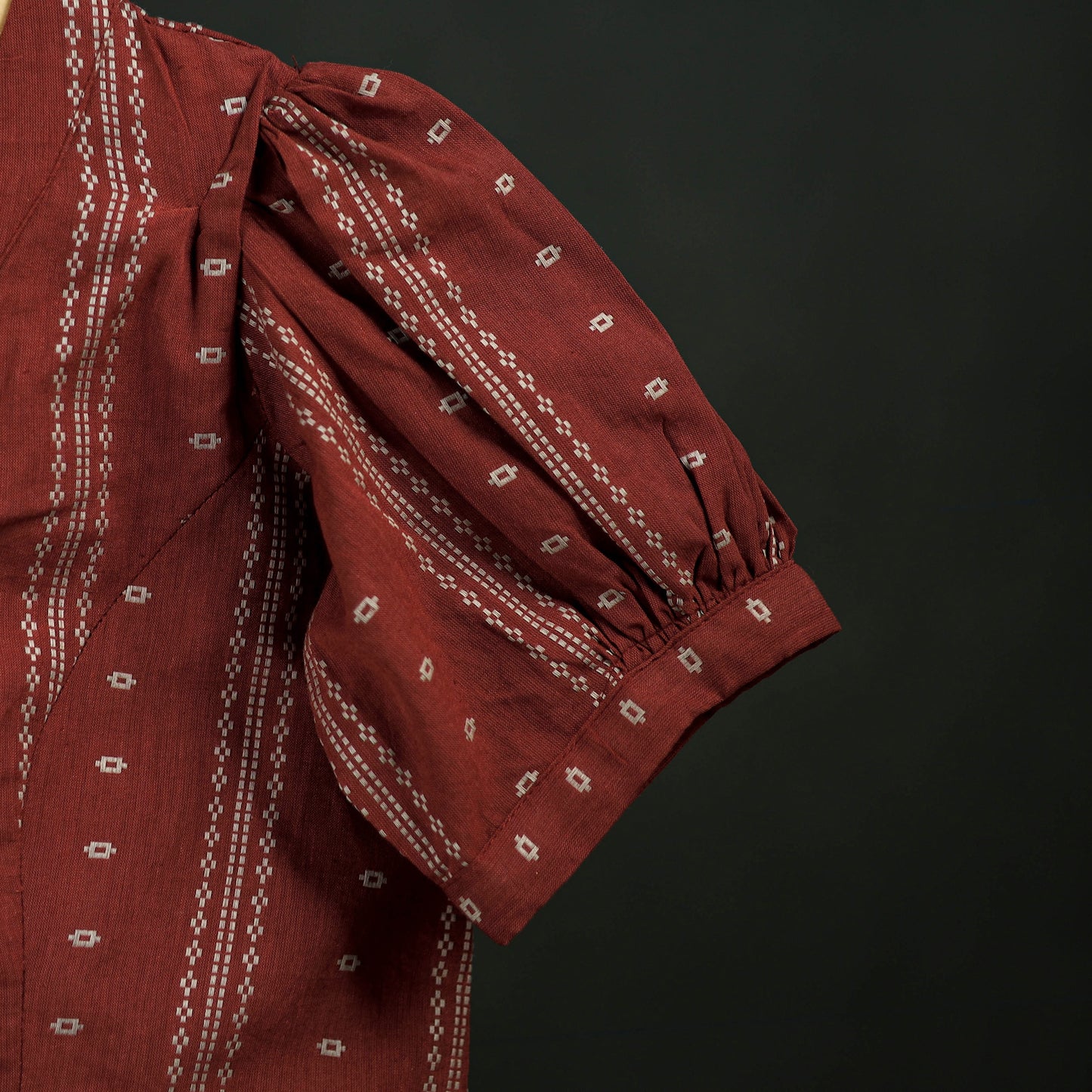 Jacquard Cotton Readymade Blouse 14