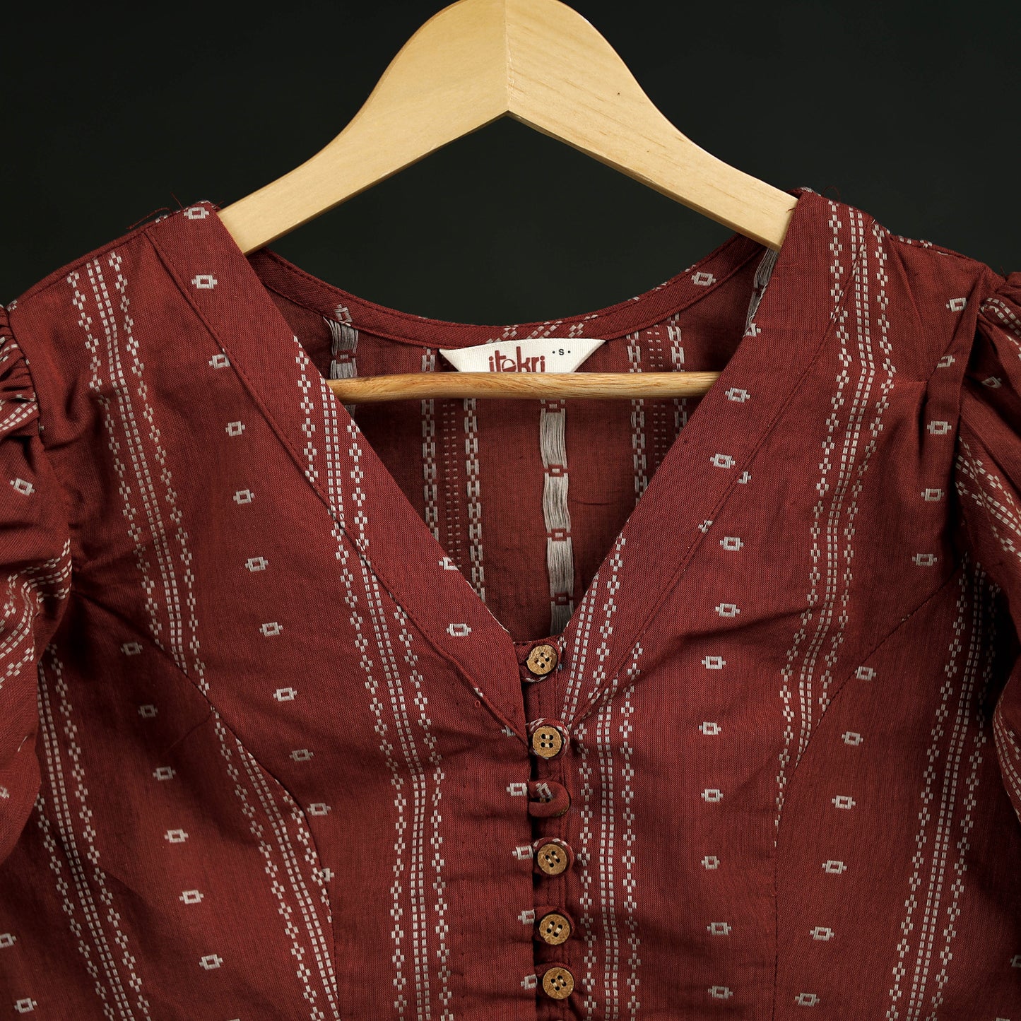 Jacquard Cotton Readymade Blouse 14