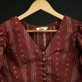 Jacquard Cotton Readymade Blouse 14