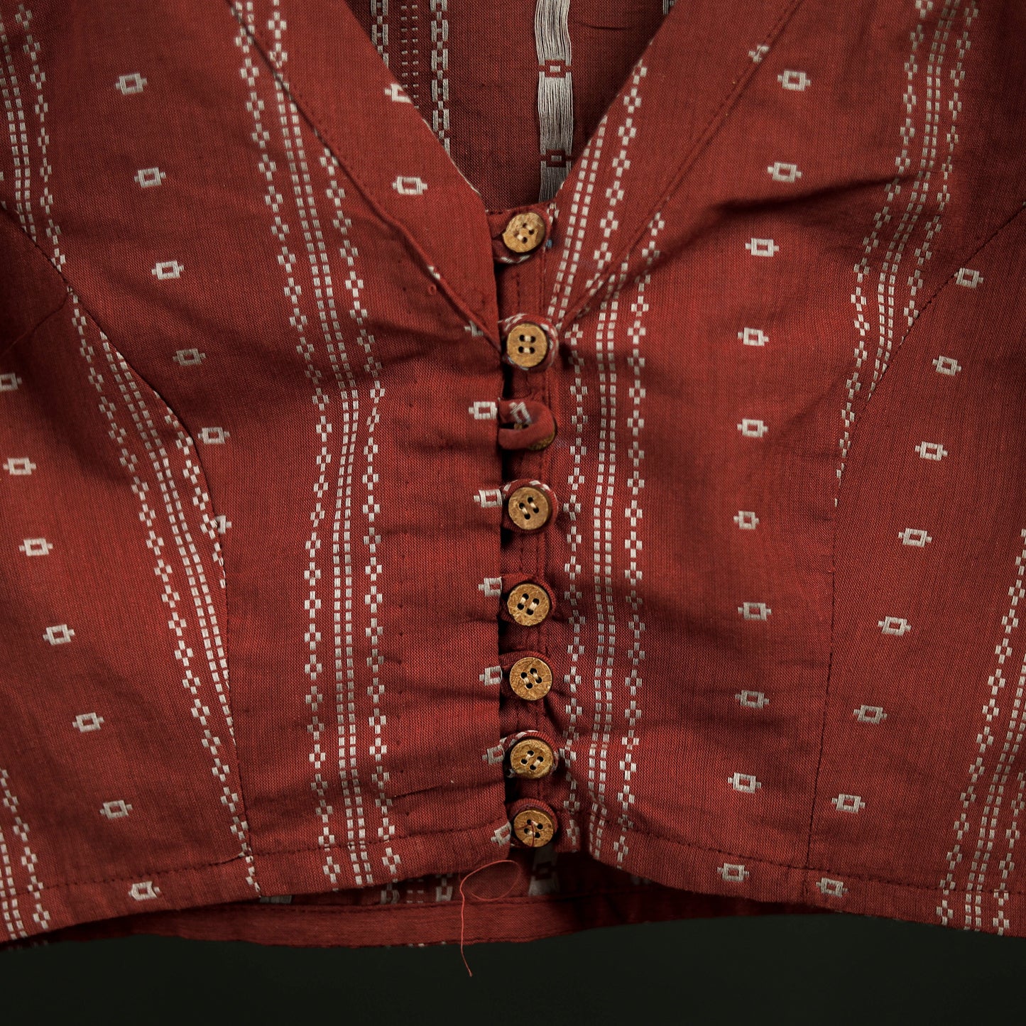 Jacquard Cotton Readymade Blouse 14
