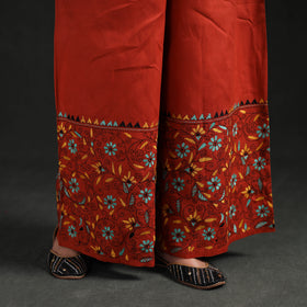 Bengal Kantha Hand Embroidered Cotton Palazzo 01