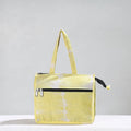 Yellow Handcrafted Shibori Tie-Dye Cotton Hand Bag 11