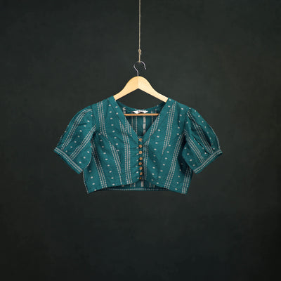 Jacquard Cotton Readymade Blouse 13