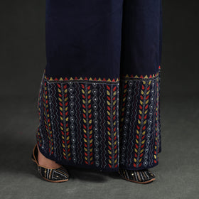 Bengal Kantha Hand Embroidered Cotton Palazzo 02