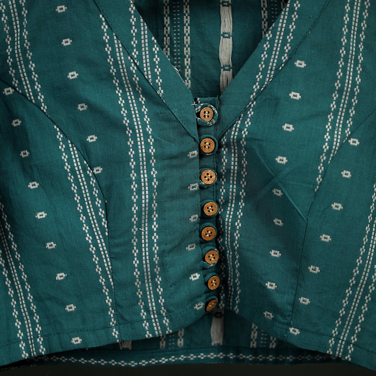 Jacquard Cotton Readymade Blouse 13