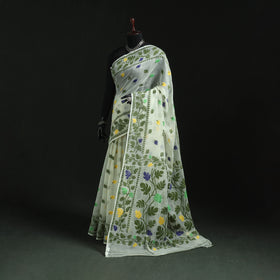 Silk Cotton Dhakai Jamdani Saree 11