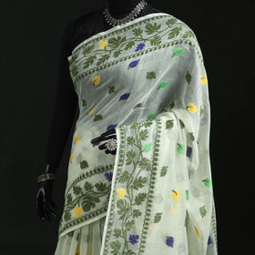Silk Cotton Dhakai Jamdani Saree 11