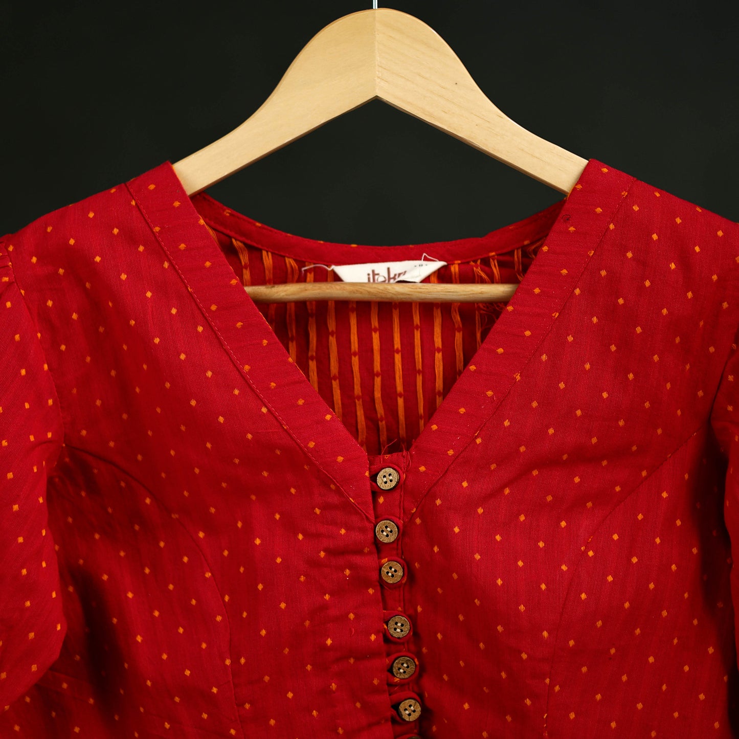 Jacquard Cotton Readymade Blouse 12