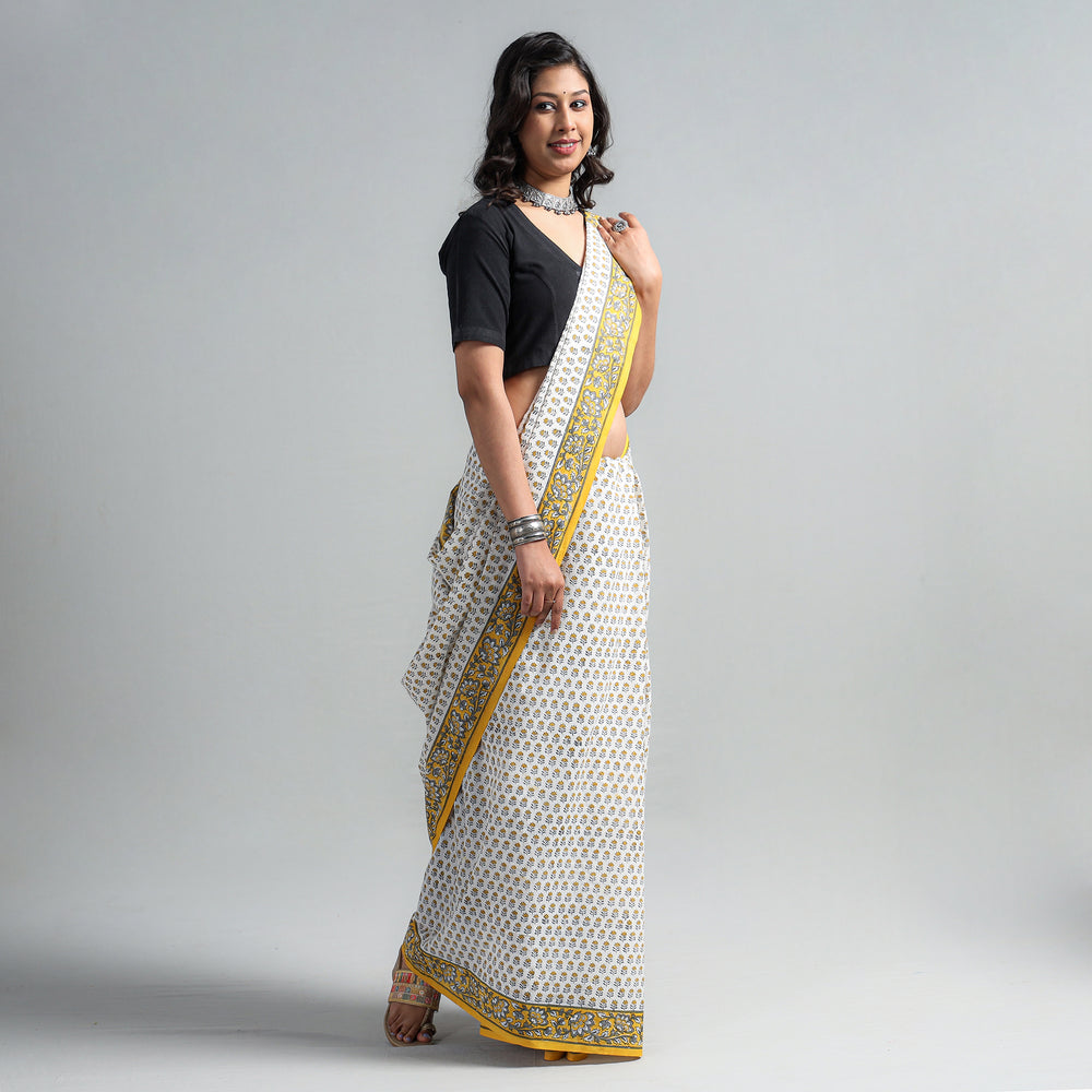 sanganeri printed saree