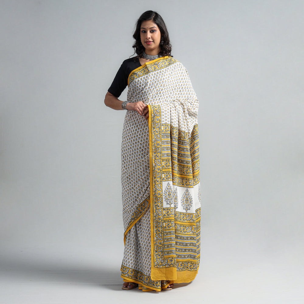 sanganeri printed saree