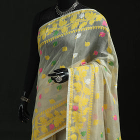 Silk Cotton Dhakai Jamdani Saree 13