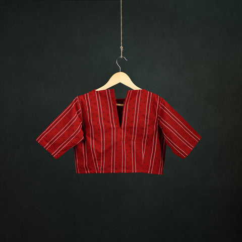 Jacquard Cotton Readymade Blouse 09