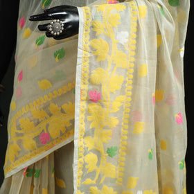 Silk Cotton Dhakai Jamdani Saree 13